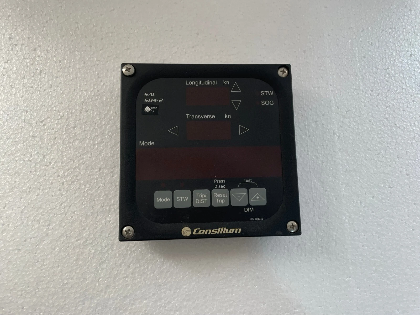 Consilium SAL SD4-2 Master Display Log Remote Control Bridge Wing Speed Log